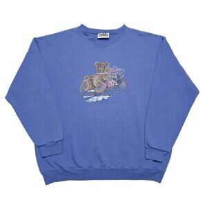 Northern Reflections Vintage Teddy Bear Christmas Sweater Gifts Sleigh Holiday